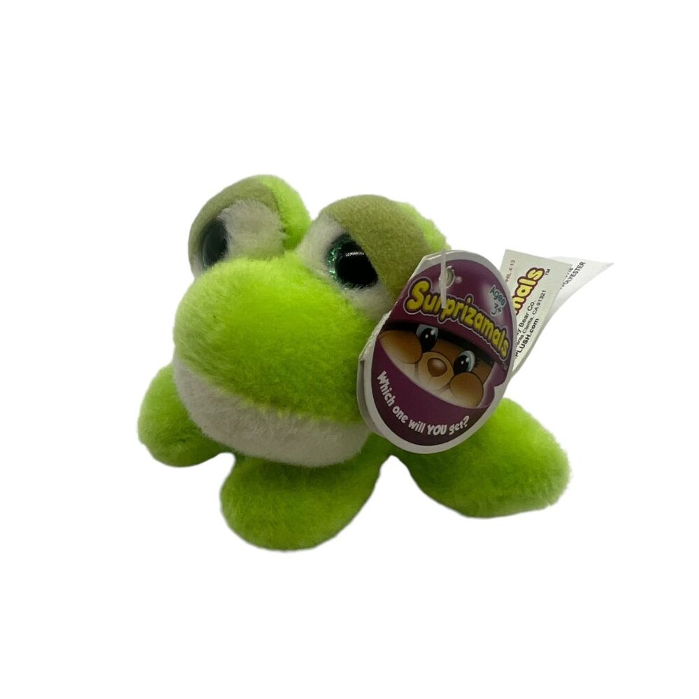 Surprizamals Frank Frog‎ Plush Toy Lime Green Beverly Hills Teddy Bear Company